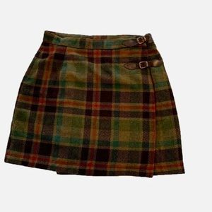 GAP fall plaid mini skirt size 12 L